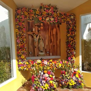 Arreglo virgen de Guadalupe